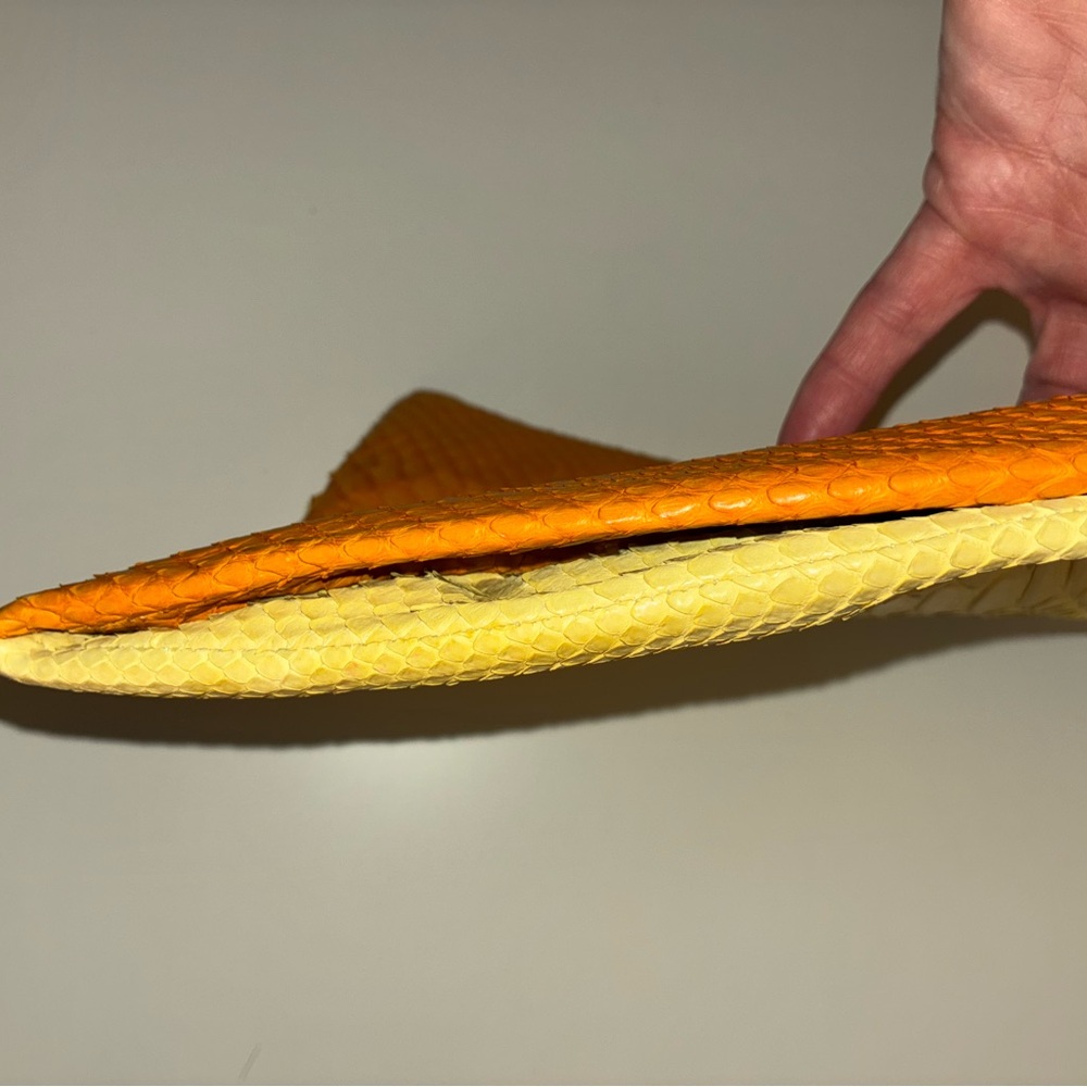 Rare auth python two tone mini shopper by Hayward… - image 7